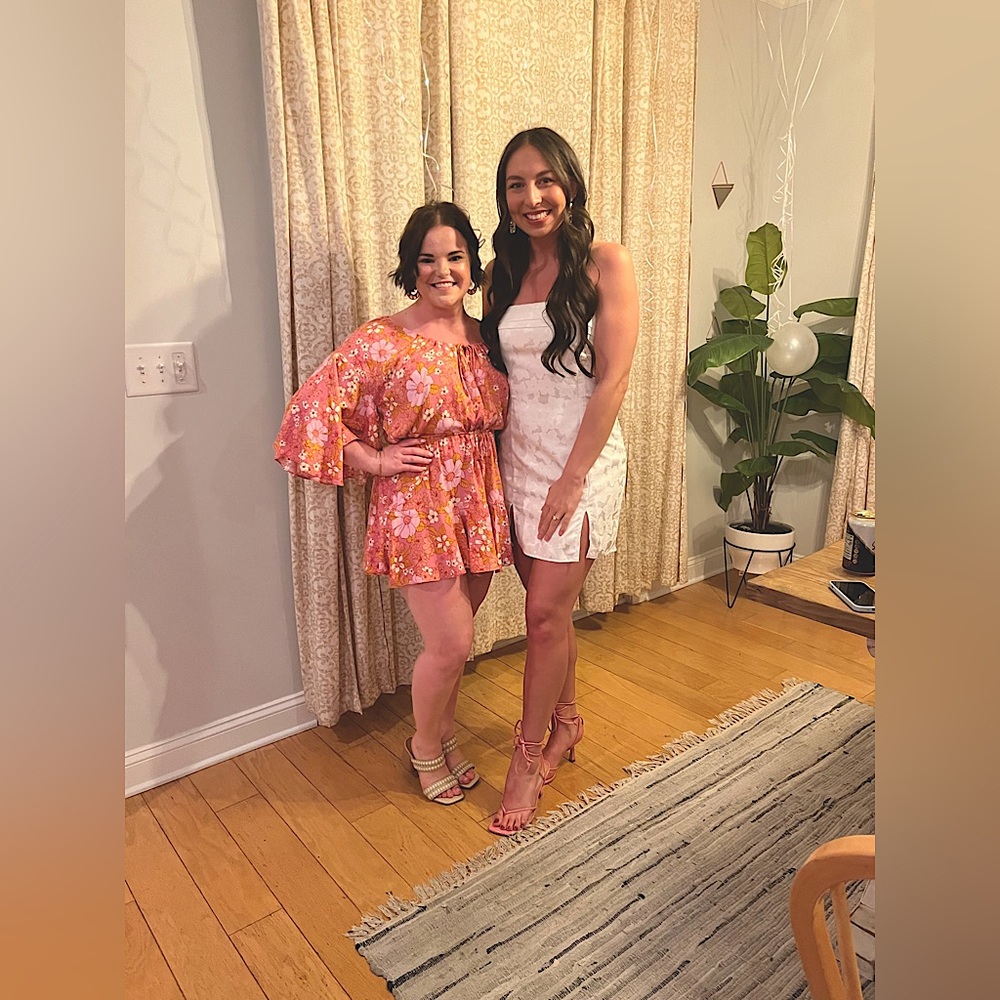 White Strapless Dress